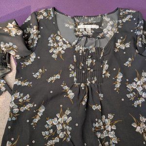 Lauren Conrad Gray With Flowers Size 4